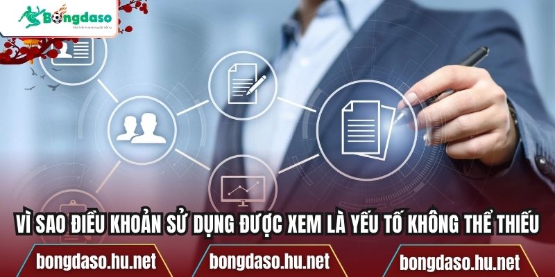 Vì sao điều khoản sử dụng được xem là yếu tố không thể thiếu